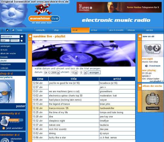 Ich wurde im Radio gespielt :-) Geile Sache